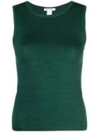 Oscar De La Renta Fine Knit Top - Green