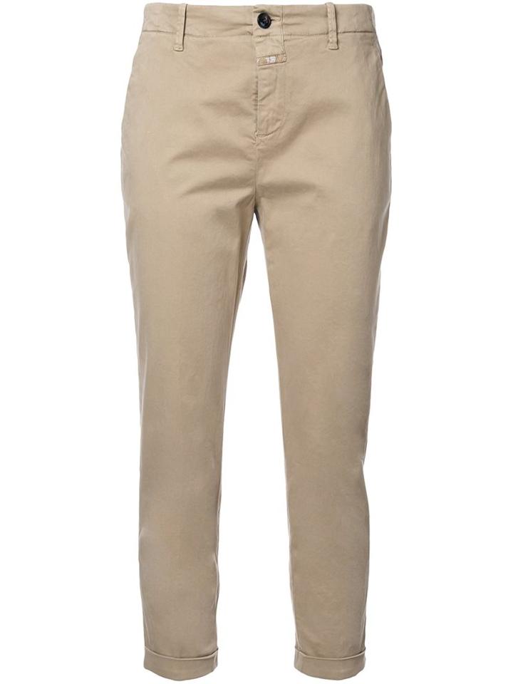 Closed Cropped Chino Trousers