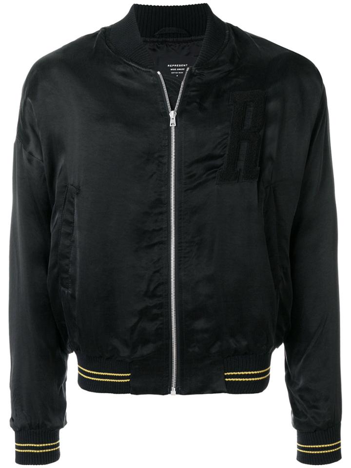 Represent Matte Bomber Jacket - Black