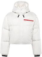 Prada Lr-hx021 Bonded Nylon Jacket - White