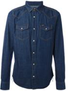 Diesel Denim Western Shirt, Men's, Size: Medium, Blue, Cotton