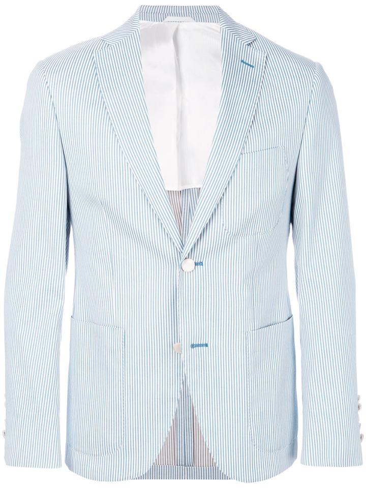 Fashion Clinic Timeless Fine Stripe Blazer - Blue
