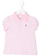 Ralph Lauren Kids - Checked Polo Shirt - Kids - Cotton - 12 Mth, Pink/purple