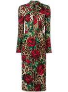 Dolce & Gabbana Patterned Dress - Brown