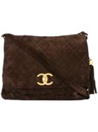 Chanel Vintage Cc Logo Messenger Bag - Brown