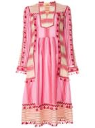 Dodo Bar Or Striped Tassel Dress - Pink & Purple