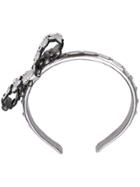 Red Valentino Studded Bow Hair Band - Metallic