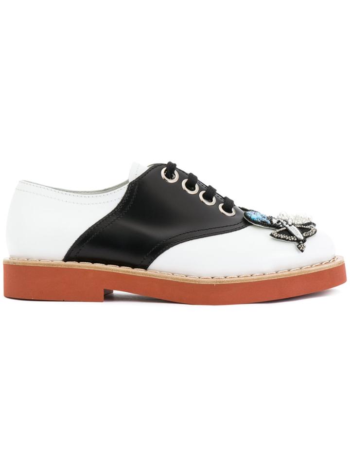 Miu Miu Cupid Embellished Shoes - White