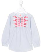 American Outfitters Kids Embroidered Peasant Blouse, Girl's, Size: 8 Yrs, Blue