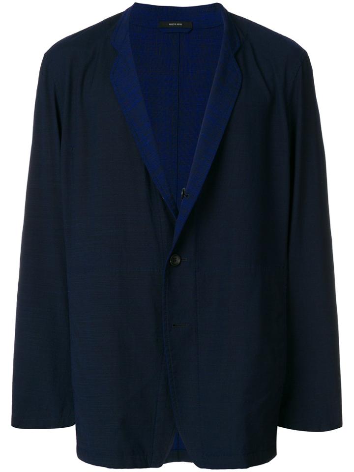 Issey Miyake Thin Lapels Blazer - Blue