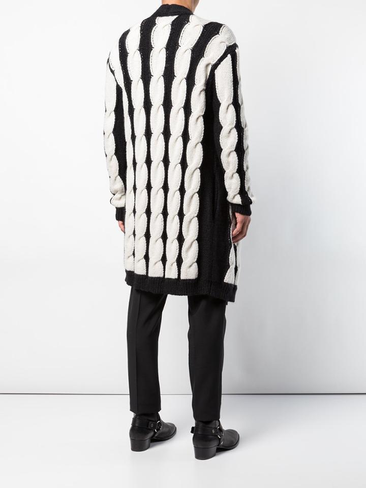 Balmain Twists Knitted Cardigan - Black