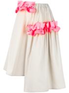 Paskal 'ruffle Detail' Asymmetrical Skirt, Women's, Size: Xs, Nude/neutrals, Cotton/polyester/spandex/elastane