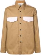Calvin Klein 205w39nyc Colour-block Fitted Shirt - Neutrals