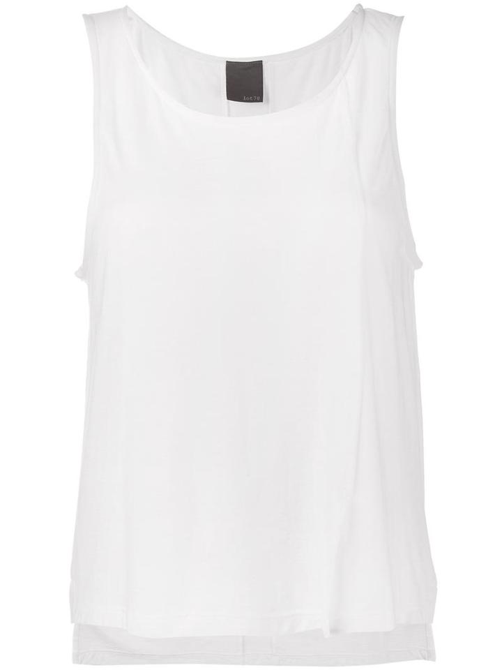 Lot78 Sleeveless Top, Women's, Size: Large, White, Micromodal/nylon/cashmere