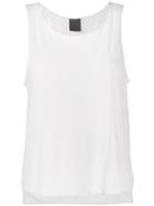 Lot78 Sleeveless Top, Women's, Size: Large, White, Micromodal/nylon/cashmere