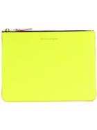 Comme Des Garçons Wallet Zip Top Pouch - Yellow & Orange