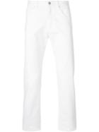 Armani Jeans Slim Fit Jeans, Men's, Size: 38, White, Spandex/elastane/lyocell/cotton