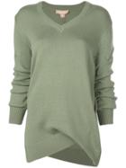 Michael Kors Collection Asymmetric Sweater - Green