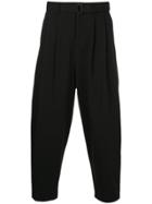 Kazuyuki Kumagai Draped Casual Trousers - Black