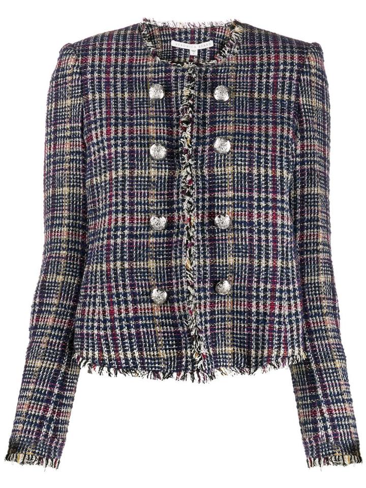 Veronica Beard Jerry Dickey Tweed Jacket - Blue