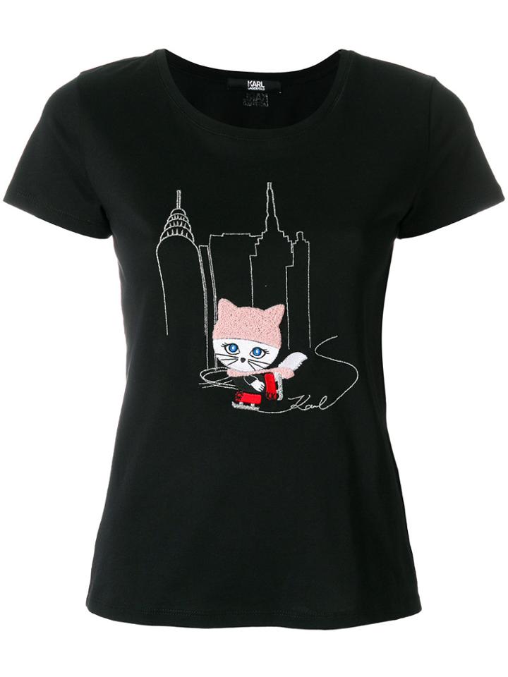 Karl Lagerfeld Choupette Skating T-shirt - Black
