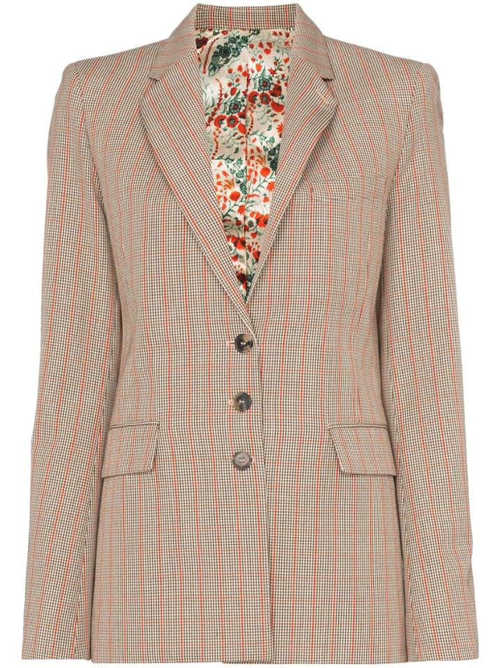 Paco Rabanne Heritage Check Blazer - Brown