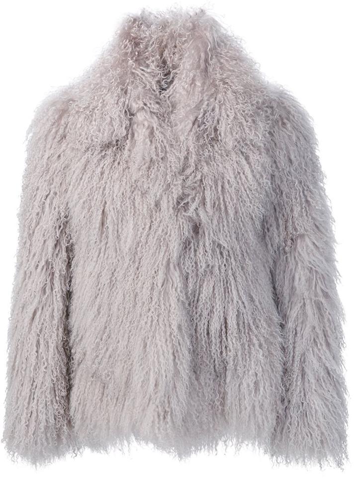 Creatures Of The Wind 'jujo' Jacket, Women's, Size: 4, Nude/neutrals, Lama Fur