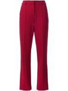 Adam Lippes Tuxedo Pants, Women's, Size: 8, Red, Spandex/elastane/viscose/wool