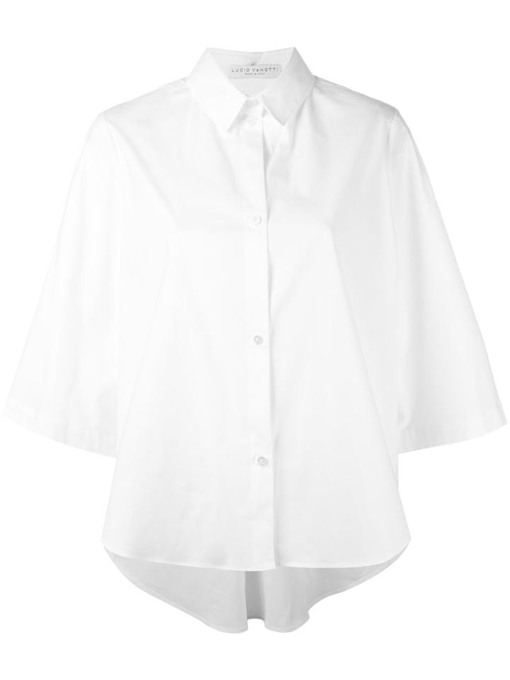 Lucio Vanotti - Boxy Shirt - Women - Cotton/spandex/elastane - 3, White, Cotton/spandex/elastane
