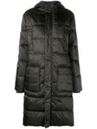 Ganni 'greenwood' Down Coat, Women's, Size: 34, Black, Polyester