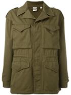 Aspesi Front Pockets Coat, Women's, Size: Xl, Green, Cotton