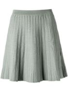 Egrey A-line Knit Skirt, Women's, Size: Medium, Green, Viscose/polyamide/spandex/elastane