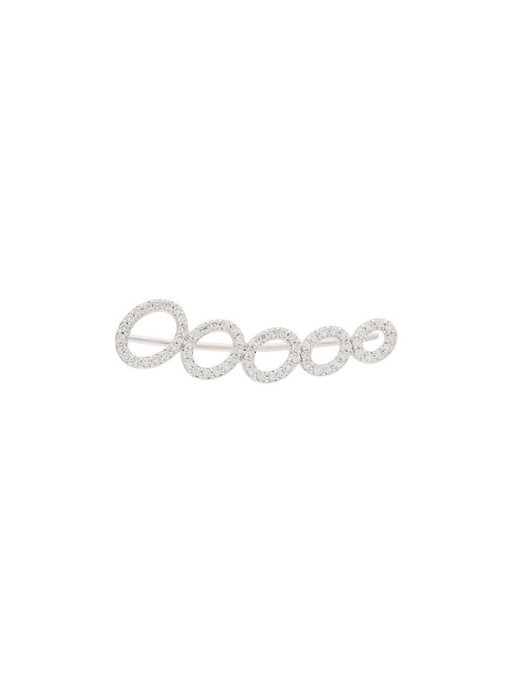 Alinka 18kt White Gold Cloud Diamond Ear Cuff - Silver