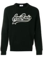 Ami Paris Fine Rib Crewneck Sweater - Black