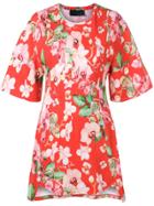 Philipp Plein Floral Print Dress - Red