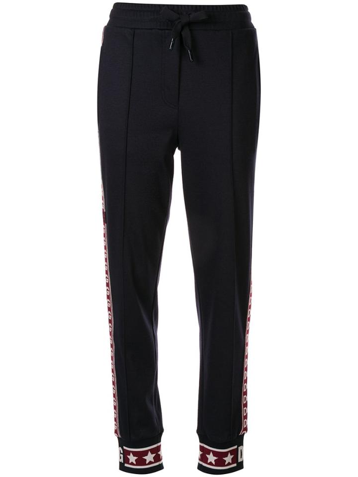 Dolce & Gabbana Side-stripe Tracksuit Bottoms - Black