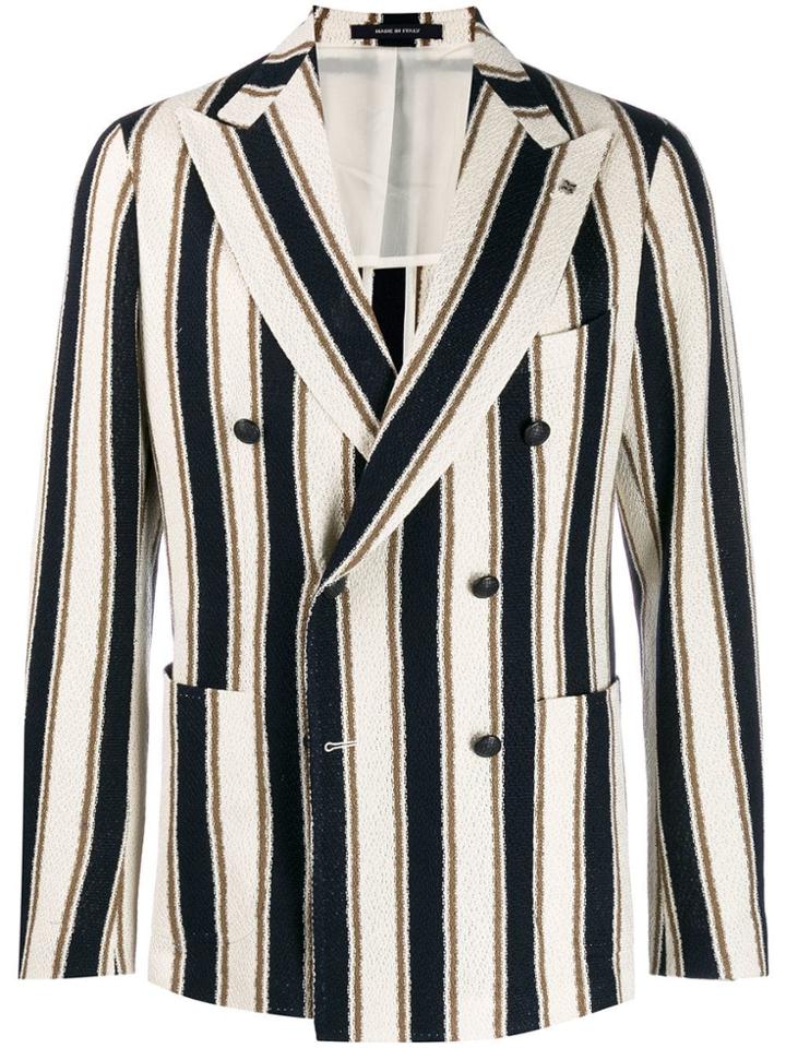 Tagliatore Fitted Double-breasted Blazer - Neutrals