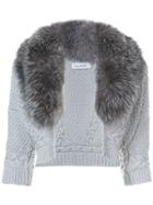 Yigal Azrouel Fur-trim Bolero - Grey
