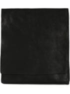 Guidi Leather Messenger Bag - Black
