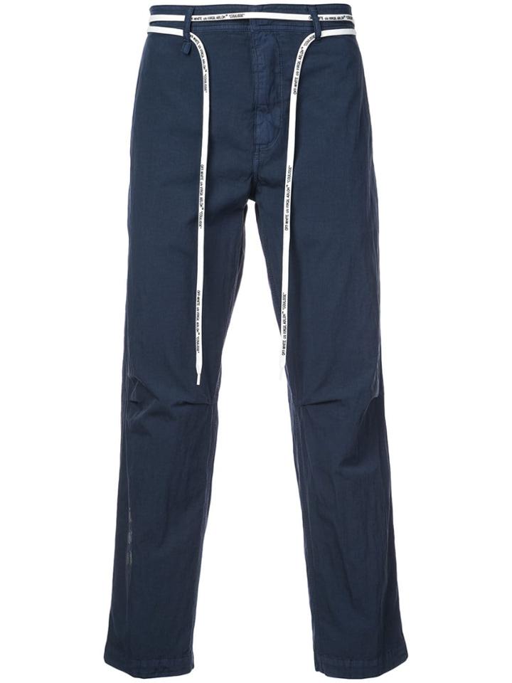 Off-white Corded Chinos - Blue