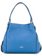 Coach Zipped Tote, Women's, Blue, Leather