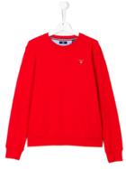 Gant Kids Crew Neck Sweatshirt - Red