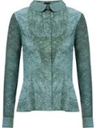 Fernanda Yamamoto Printed Shirt, Women's, Size: 43, Blue, Cotton