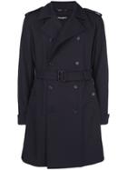 Dolce & Gabbana Double-breasted Coat - Blue