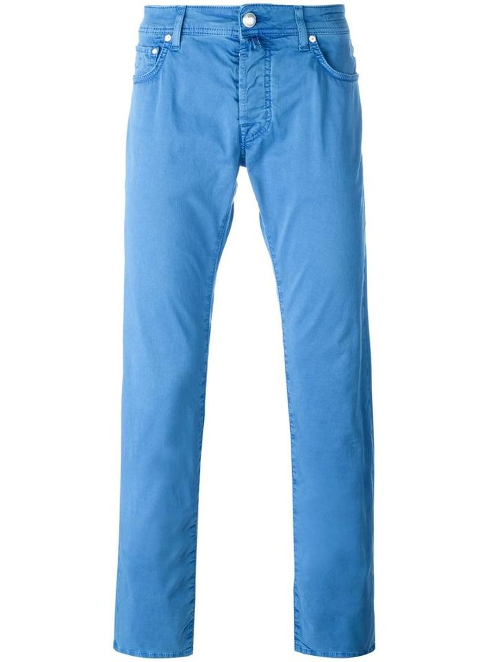 Jacob Cohen Slim-fit Trousers, Men's, Size: 31, Blue, Cotton/spandex/elastane