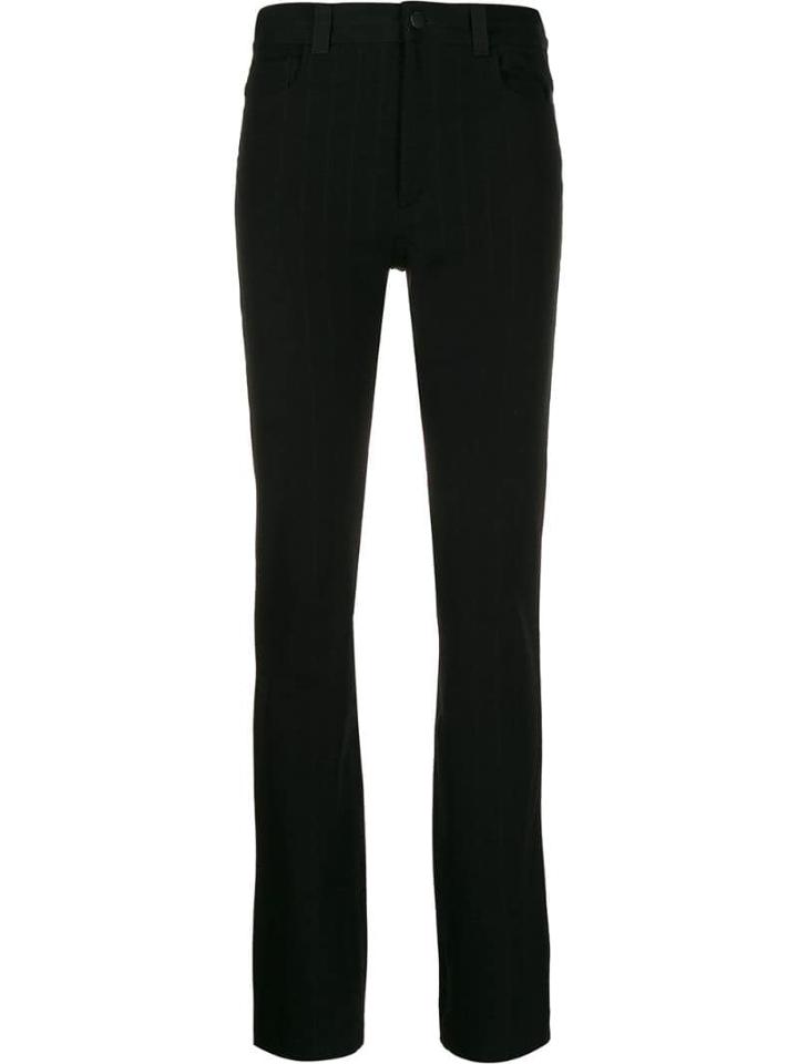 Joseph Slim Fit Pinstripe Trousers - Black