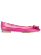 Salvatore Ferragamo Elinda Ballerina Shoes - Pink & Purple