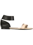 Chloé Ankle Strap Sandals, Women's, Size: 35, Nude/neutrals, Leather