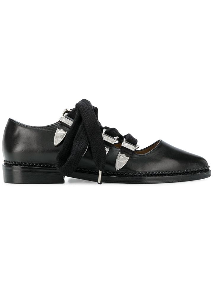 Toga Pulla Lace Up Pumps - Black
