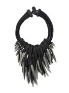 Monies Shard Multi Strand Necklace, Women's, Black